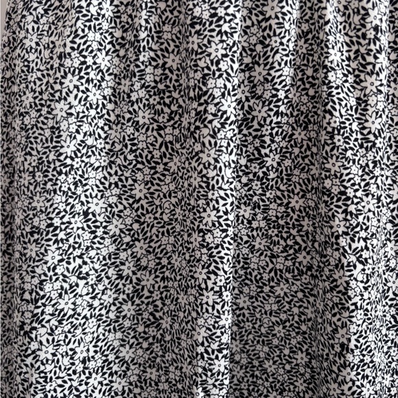 Floral Black and White Flowy Midi Skirt Dazy Size L - Picture 4 of 6